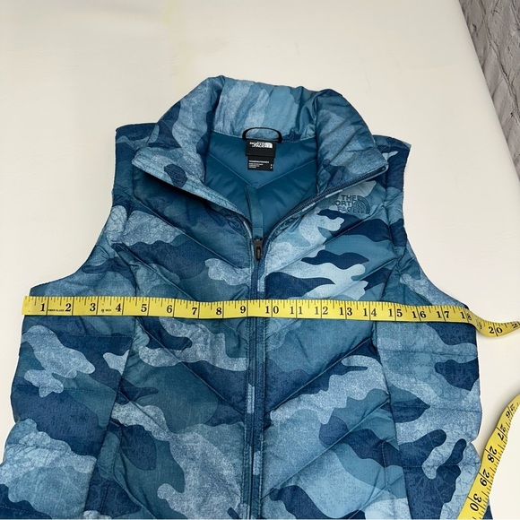 The North Face Womens Alpz 2.0 Blue Camo Mallard Down Puffer Vest 550 Sz small - Picture 6 of 12
